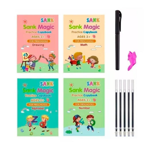 MasterKids™: Set 4 Cuadernos Caligrafia Montessori