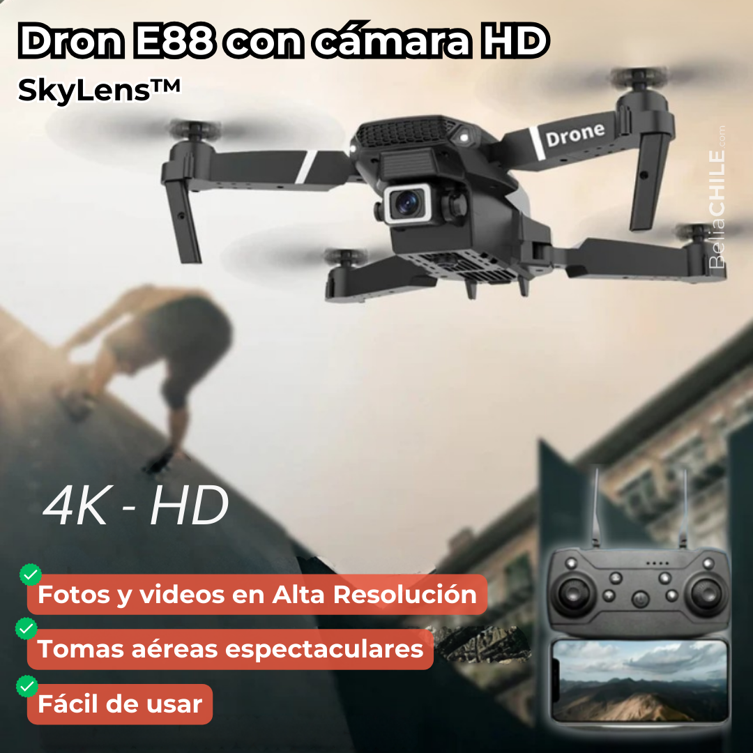 SkyLens™4K: Dron E88 con cámara HD